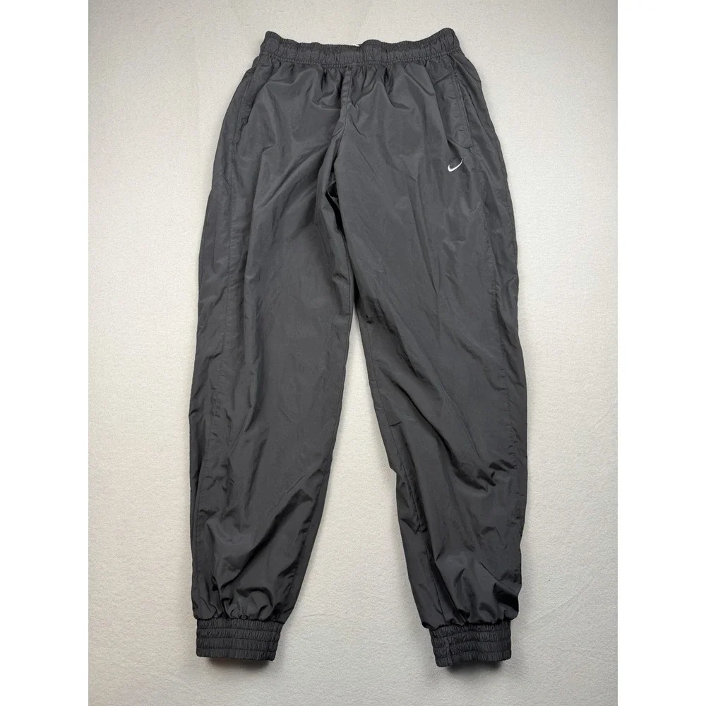 Nike Wmns Black Sportswear Swooshie Jogger Pants Elastic Waist Drawstring MD